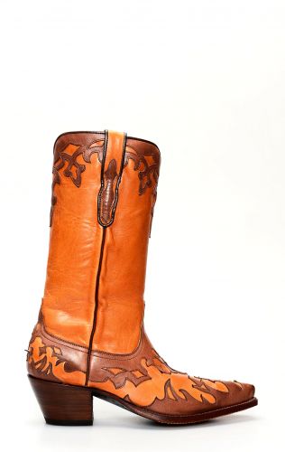 Tony Mora boots in brown leather