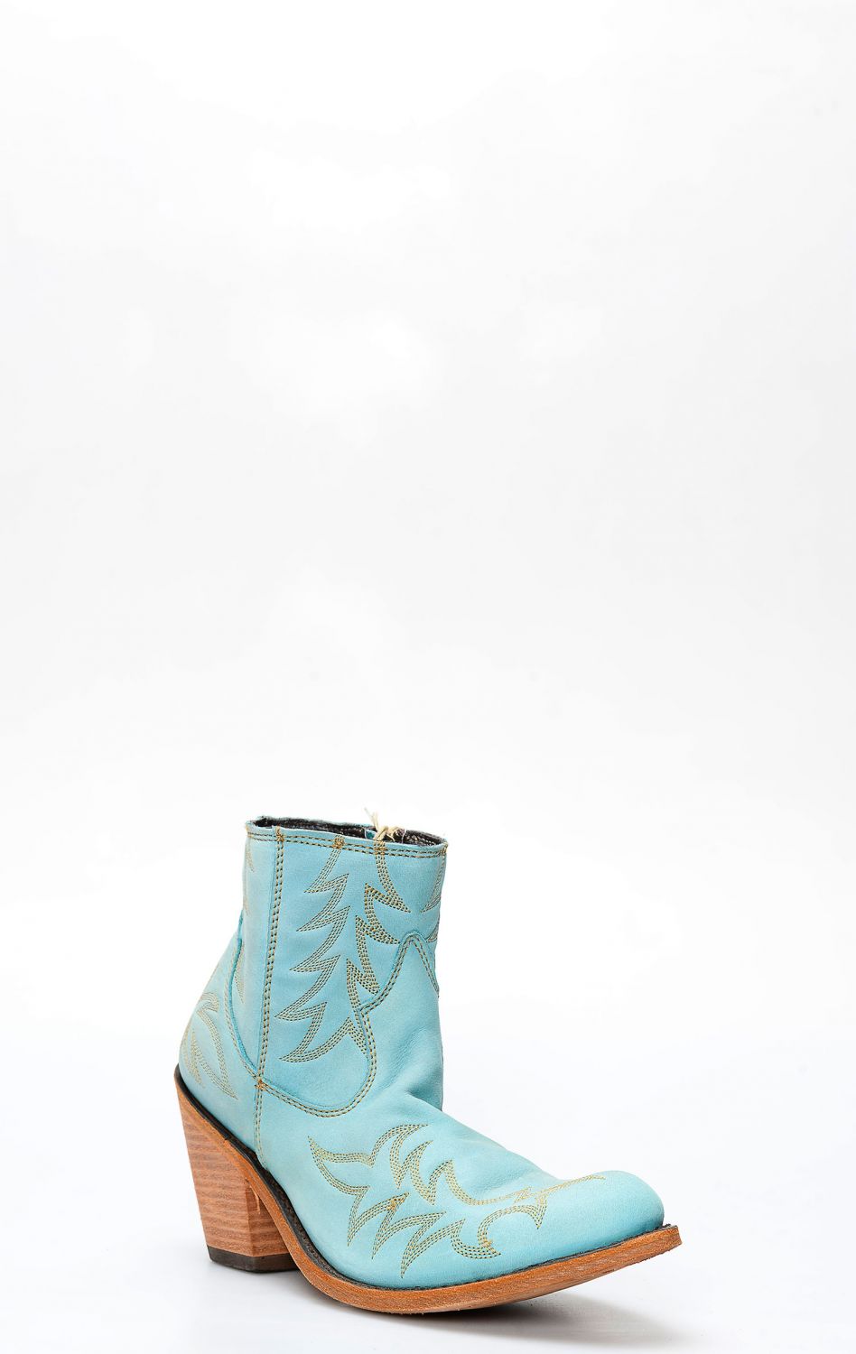 Liberty Black turquoise ankle boot with zipper | LBK712313E