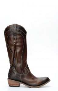Dark brown Liberty Black boots with high round toe