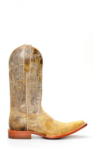 Jalisco boots in aged leather with embroidery