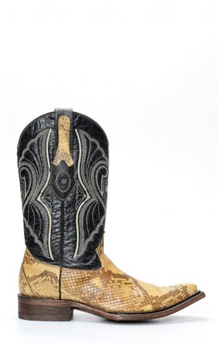 Cuadra Boots en cuir de python